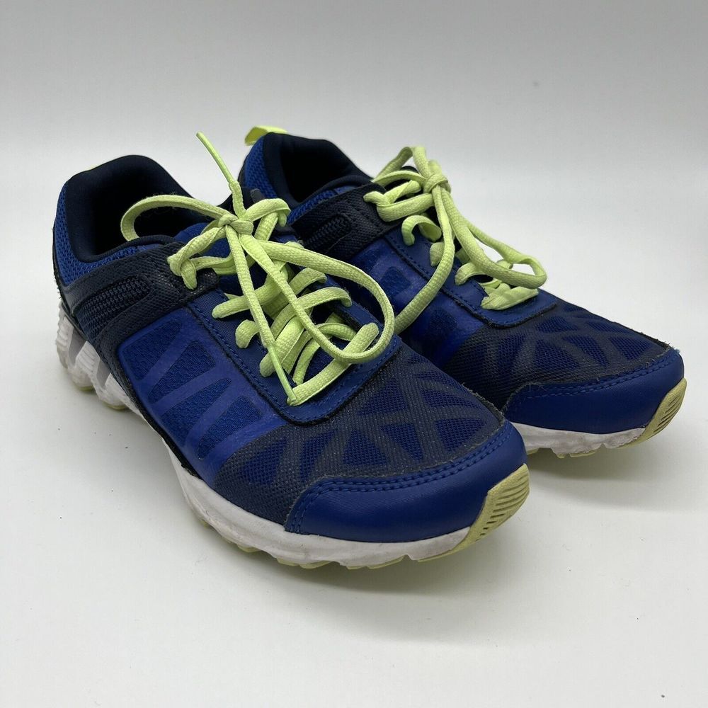 Boys Reebok Classic Athletic Running Training Play Athletic Shoes Size 3.5 Blue‎